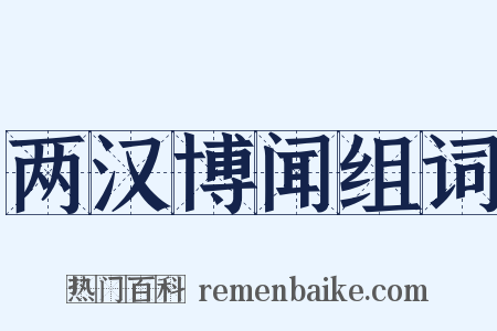 两汉博闻组词是什么意思的图片